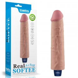   Real Softee Rechargeable Vibrating Dildo 9.5