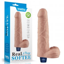   Real Softee Rechargeable Vibrating Dildo 9.0