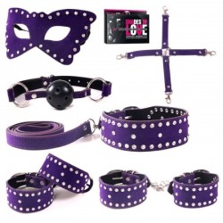 Diamond Bondage Set 6 Pieces Purple