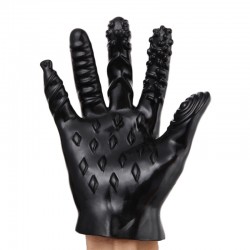 Silicone flirting multi-textured gloves