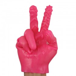 Silicone flirting multi-textured gloves