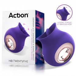 ACTION NO. TWENTYFIVE LICKING TONGUE AND VIBRATOR CLITORIS MASSAGER