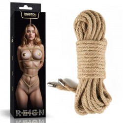    Rebellion Reign Rustic Hemp Bondage Rope, 10 