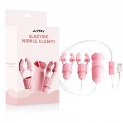 Lusoty USB Charging Nipple Clamps