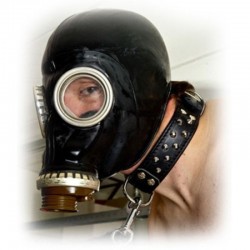      Rubber Hood Black Gas Mask