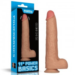 Realistic Vibrator On A Suction Cup Vibrating Power Basics Cock 11.0