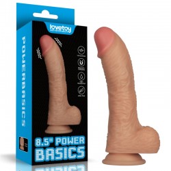 Realistic Vibrator On A Suction Cup Vibrating Power Basics Cock 8.5