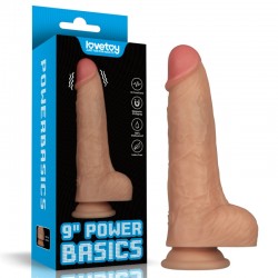 Realistic Vibrator With Suction Cup Vibrating Power Basics Cock 9.0